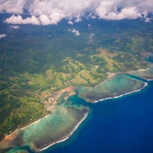 Vista aérea ilhas Fiji