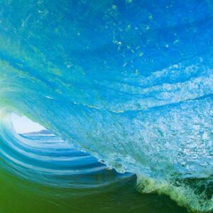 Foto de uma onda dentro de um tubo