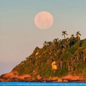 Lua cheia na praia do Campeche - Florianópolis